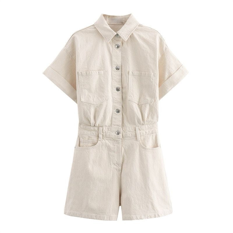 Khaki Romper