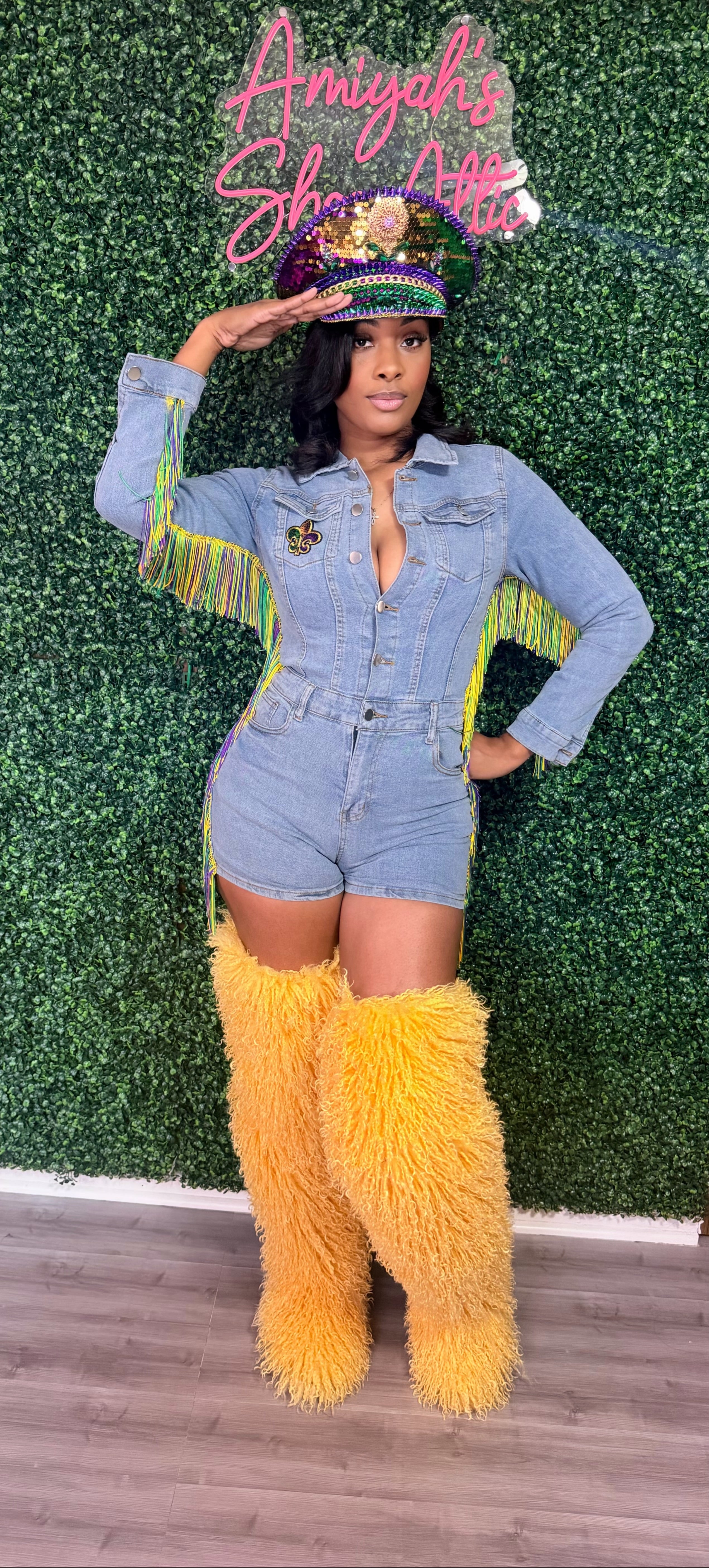 Mardi Gras Captain Hat