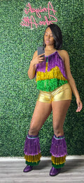 Mardi Gras Solid Shorts