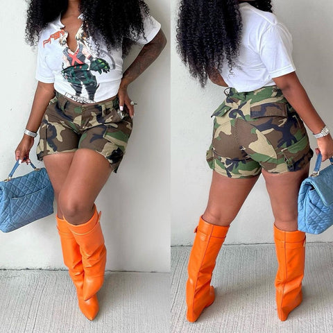 camo shorts