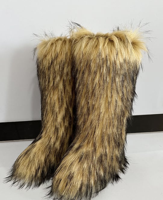 Tall Fur Boots
