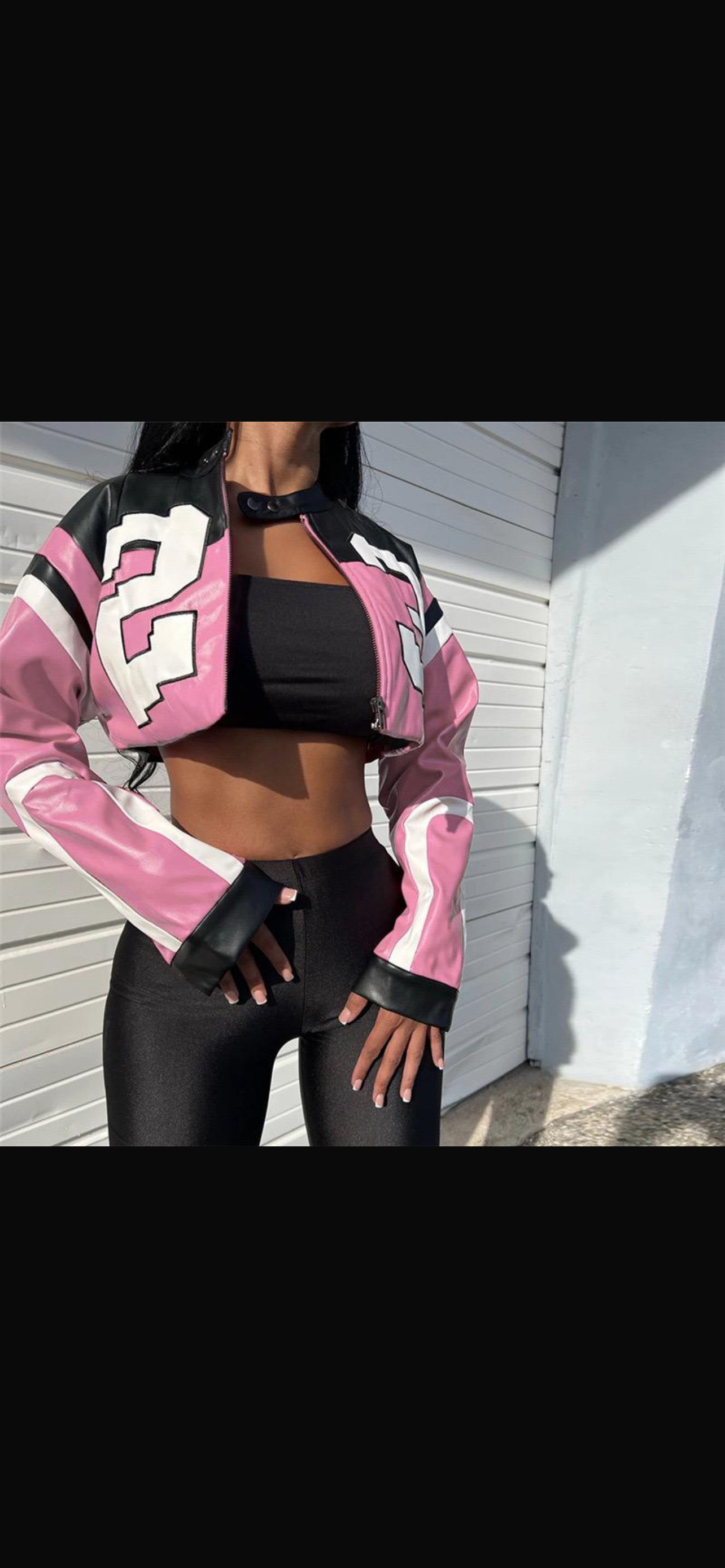 23 Lightweight Varsity Crop Jacket